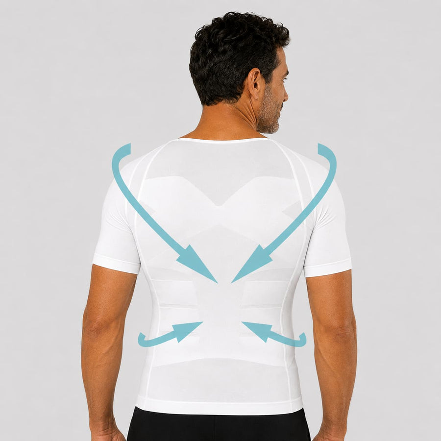 Offre Spéciale 6 T-Shirts Correcteurs de posture Homme Blanc | Fit Up™