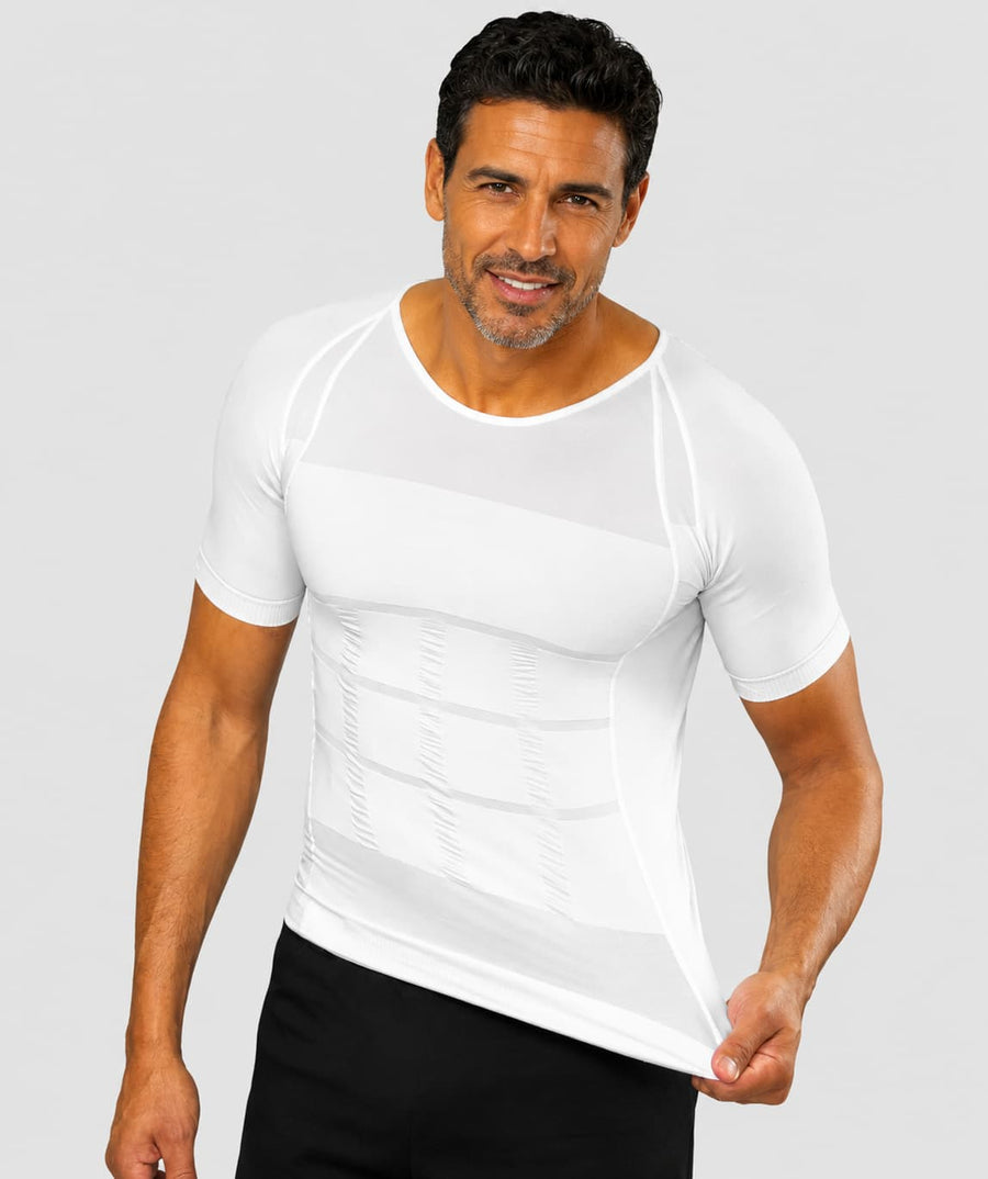 Offre Spéciale 6 T-Shirts Correcteurs de posture Homme Blanc | Fit Up™