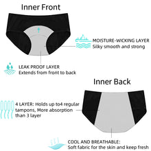 Culotte Menstruelle Taille Haute ARMONIA Flux Abondant (Nuit)