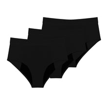Pack Enssentiel Classique Noir – 3 Culottes Spéciale Fuite urinaire