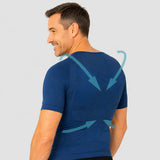 Offre Spéciale 3 T-Shirts Correcteurs de posture Homme Bleu | Fit Up™