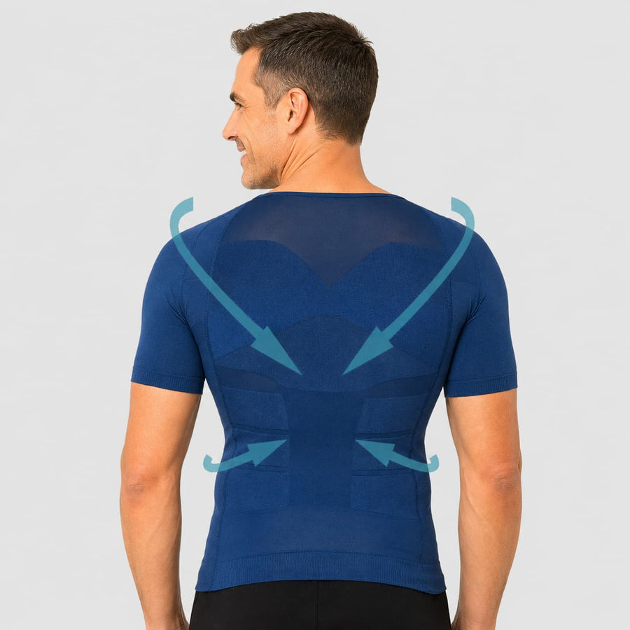 Offre Spéciale 3 T-Shirts Correcteurs de posture Homme Bleu | Fit Up™