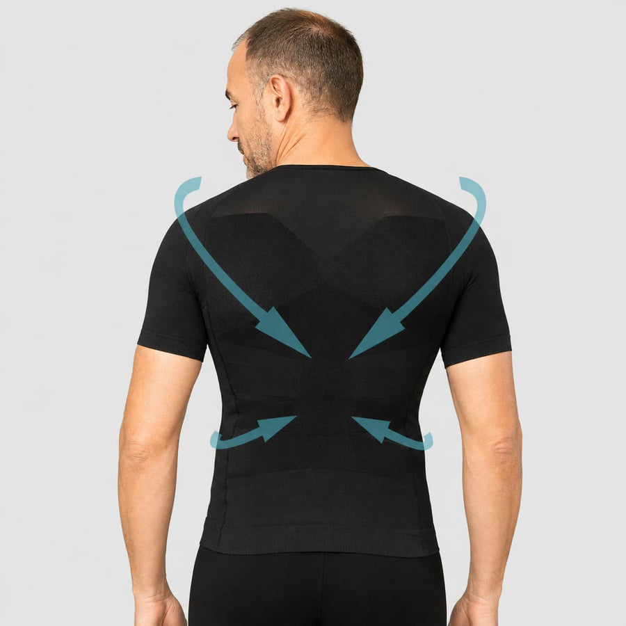 Offre Spéciale 3 T-Shirts Correcteurs de posture Homme Noir | Fit Up™